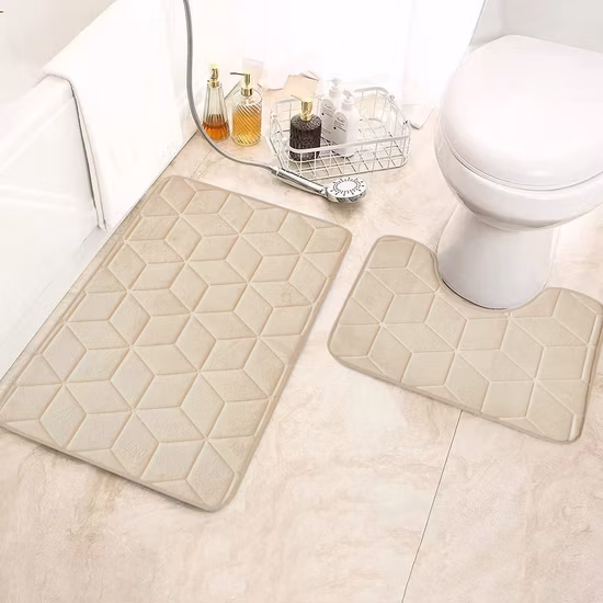 3피스/목욕매트/미끄럼방지/물세트